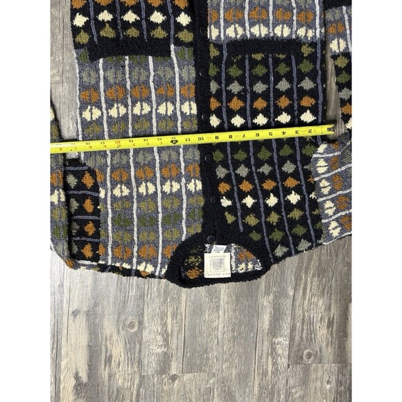 Vtg Nan Hadden Wool Black Cardigan Size S Teacher Grandma Cottage - Picture 6 of 9